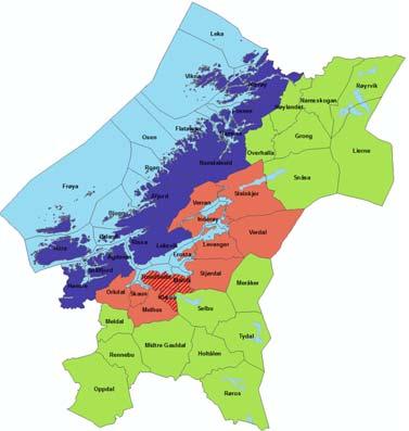 Trøndelag og subregioner? Pr i dag: Stor region med 7 timers reiseavstand fra sør til nord Opp mot 200 mrd.