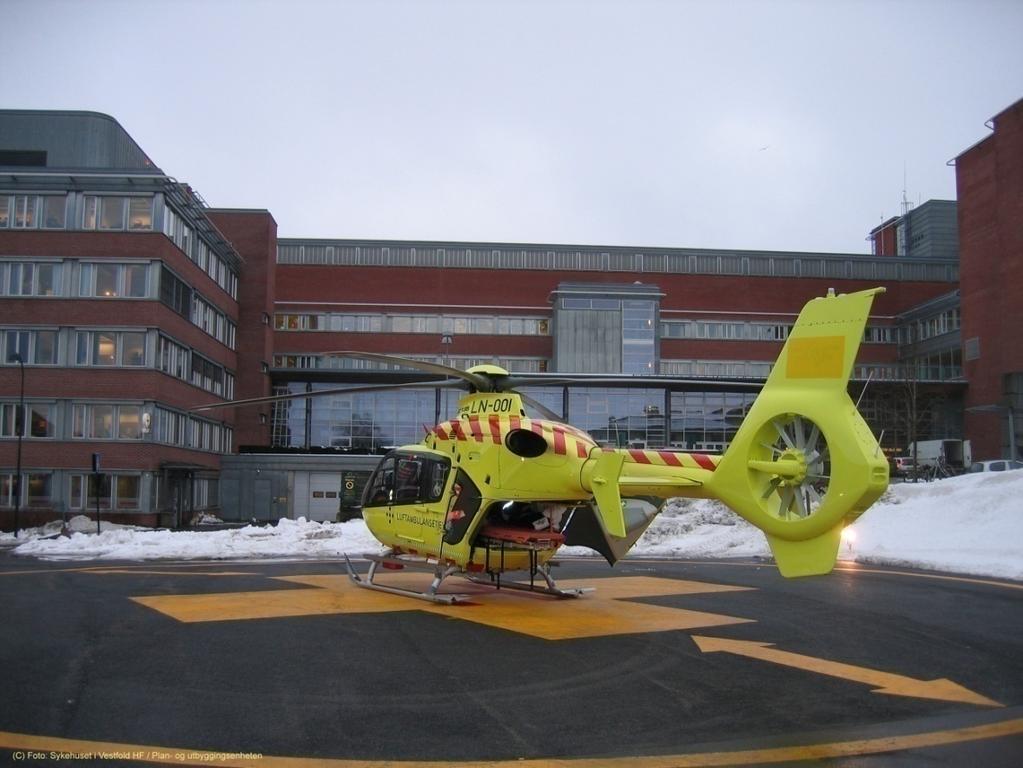 KONSEPTRAPPORT 2010 Helikopterplass på nytt Parkeringshus SiV har gjennom arbeid med ny reguleringsplan og utredning av alternative landingsplasser funnet løsning med helikopterplass på taket av et
