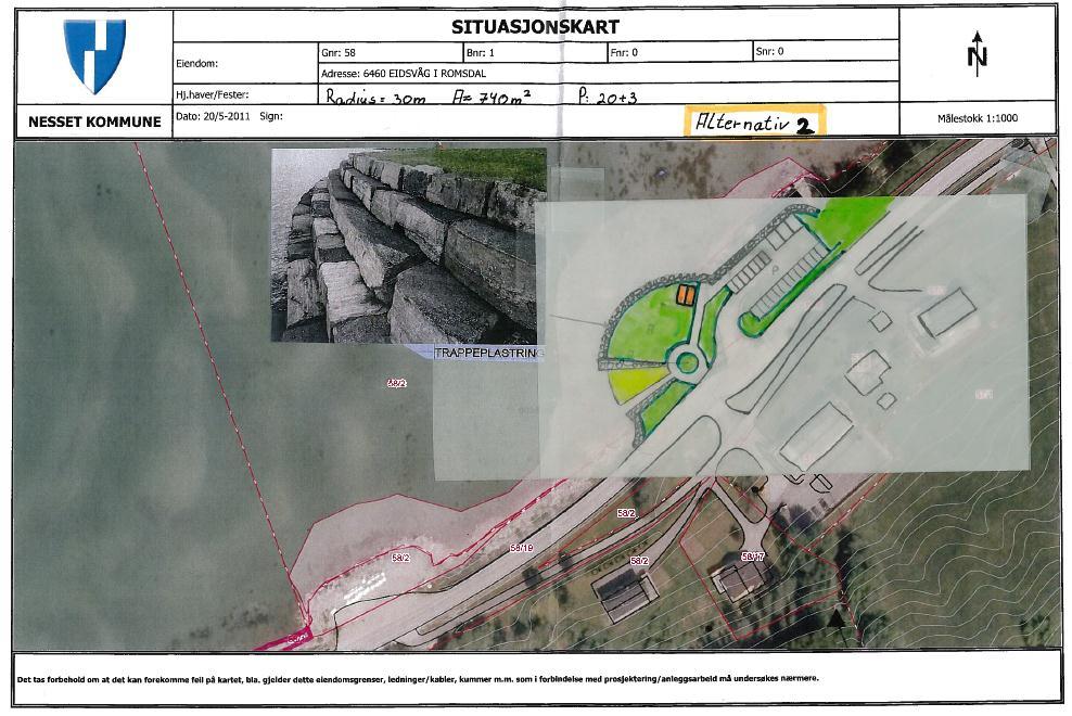 Skisse med planlagte tiltak ved Eidsvågleira badeplass. 1. Områdebeskrivelse/status Gnr/ FS-nummer Sikrings Bnr naturbase.no form 57/8 FS?