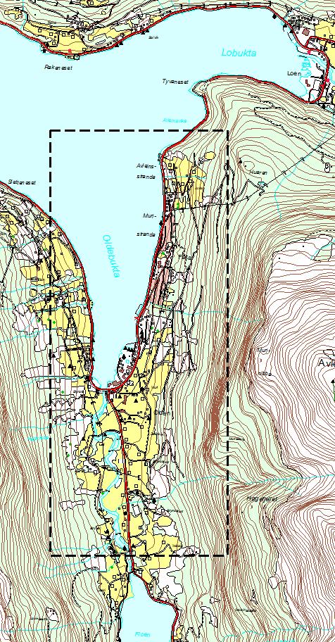 3.6. PLANAVGRENSNING Planområdet dekkjer heile gjeldande kommunedelplan for Olden, og er