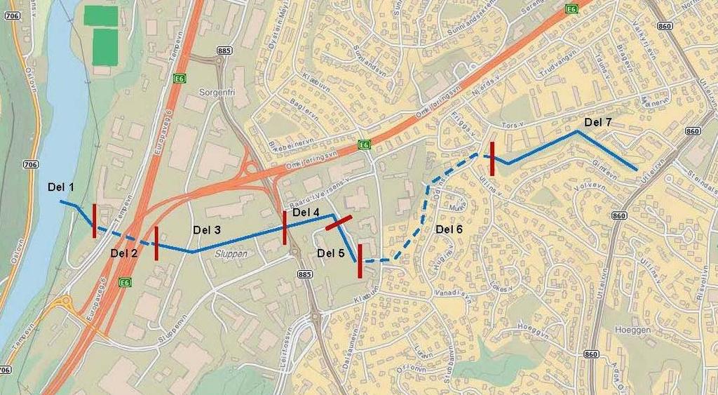 Fredlybekken, delstrekning 6-7 Miljøteknisk grunnuersøkelse- Datarapport MULTICONSULT 1. Innledning Troheim kommune vurderer gjenåpning av deler av Fredlybekken i Troheim.