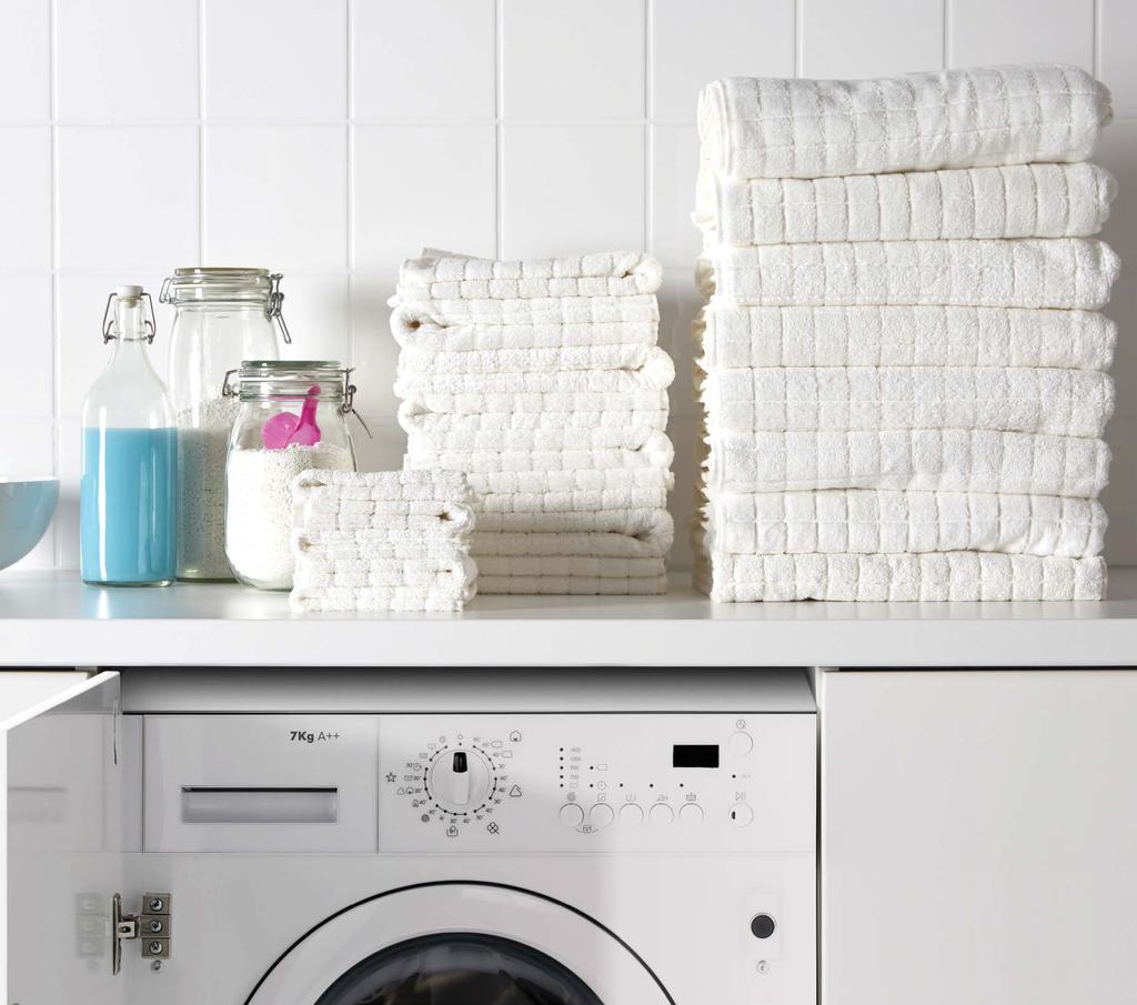 85 skalbyklės Skalbdami bet kuria IKEA skalbykle galite būti ramūs jūsų drabužiai ir kiti medžiaginiai gaminiai (net pasiūti iš lepių audinių) bus švarūs ir saugūs.