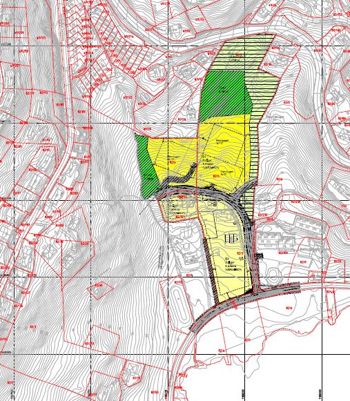 Forslagsstiller har valgt å redusere planområdet vesentlig for å kunne konsentrere utbyggingen om en del av området.