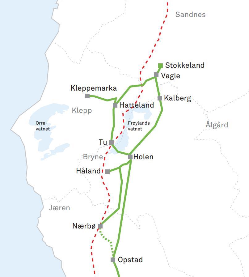 1 BAKGRUNN Lyse Elnett AS skal foreta en spenningsoppgradering av Jærnettet fra 50 kv til 132 kv. I den forbindelse skal dagens transformatorstasjon på Opstad i Hå kommune erstattes.