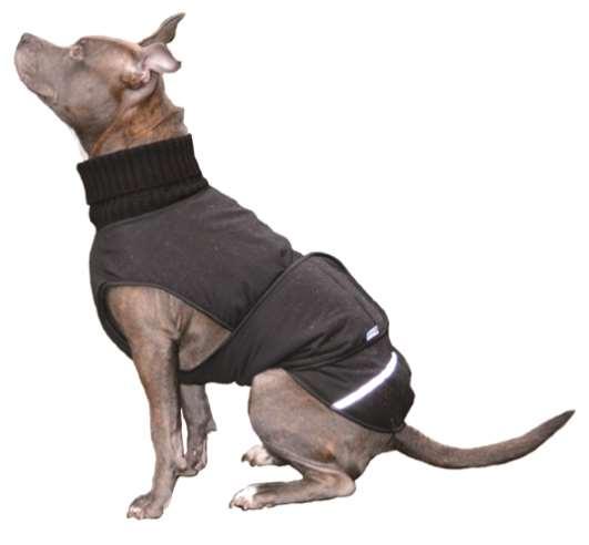 Trine varmedekken er et eget designet produkt med passform som sitter veldig bra på hunden. Dekkenet gir god beskyttelse mot kulde, og har tettsittende hals.
