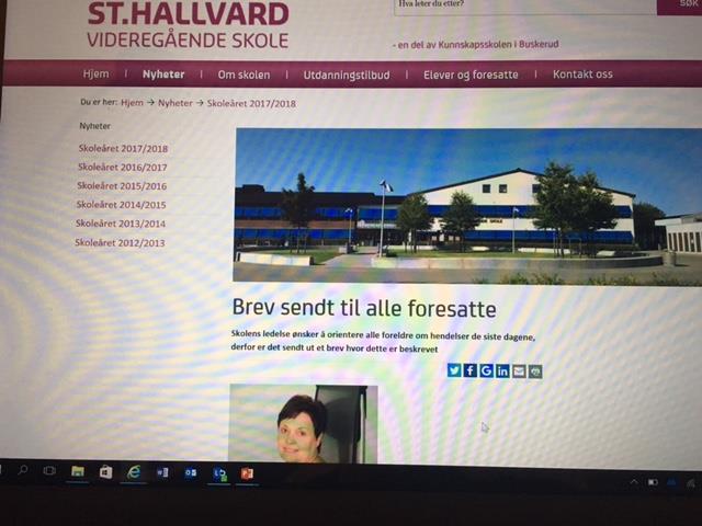 Mål nr 1: alle skal føle seg trygge på skolen Hendelsen på St.