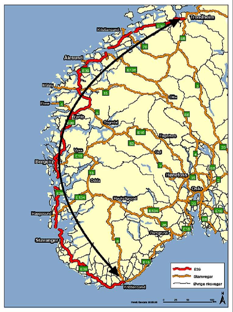 KVU-ar på E39 KVU Bergsøy - Betna KVU Moa - Bergsøy KVU Skei - Ålesund KVU Lavik -