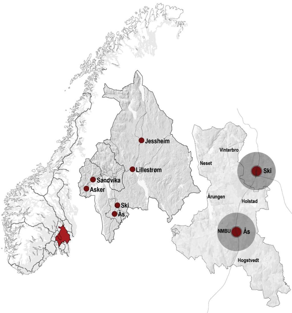 1.3 Regional plan for areal og transport i Oslo og Akershus Regional plan for areal og transport i Oslo og Akershus (vedtatt desember 2015) legger føringer for areal- og transportutviklingen, og gir