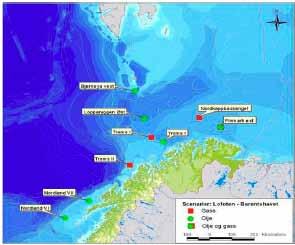 RAPPORT FRA faglig forum 2010 39 samlingen fortsatte i 2009, og Oljedirektoratet samlet inn 1 250 km² 3D-seismikk på Nordland VII utenfor Vesterålen og 805 km² 3D-seismikk på Troms II nordvest for