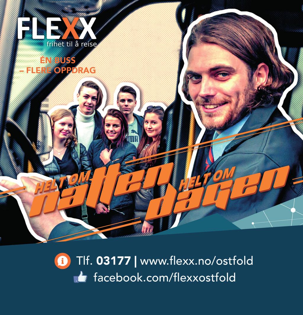 OM FLEXX Flexx er bestillingstrafikk og inngår som en del av det ordinære kollektivtilbudet i Østfold, men er ikke som en vanlig busstur.