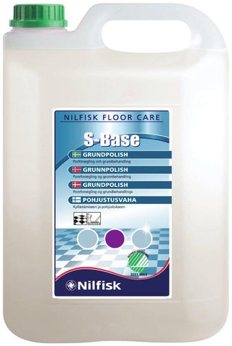 62575652 5 liter 62575662 5 liter - Free (uten polymer) Nilfisk Floor Care S-SUPER CLEAN Konsentrert grovrengjøringsmiddel med mange bruksområder. Bl.