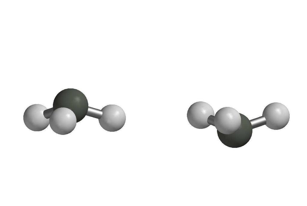 Oppgave 5 (Teller 10%) Side 7 av 7 Ammoniakk, NH 3, er ikke et plant molekyl. N-atomet ligger, i likevekt, i en avstand d 0 fra planet P som dannes av de tre H-atomene.