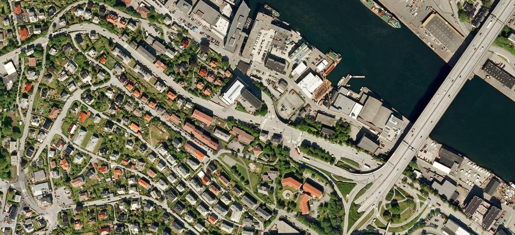 Områderegulering Laksevåg, gnr. 154 m.fl. Sykkelfelt Carl Konows gate, Gyldenpris Damsgård. På strekningen er det fem kryss.