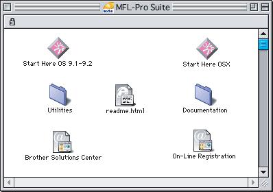 Trinn 2 Installere driveren og programvaren For Mac OS 9.1 til 9.2 Viktig Pass på at du har gått gjennom alle instruksene i trinn 1 Sette opp maskinen på side 4 til 11.