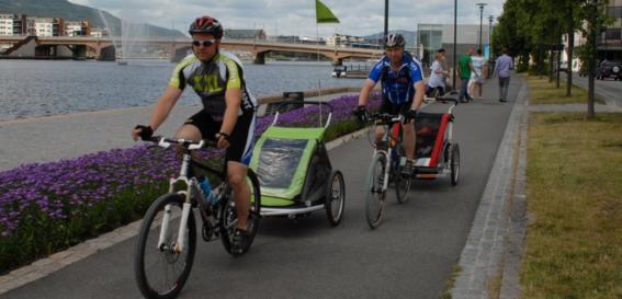 Sykkelveiene i Drammen sentrum Fremkommeligheten for syklistene må prioriteres foran bil, vurdere også ift.