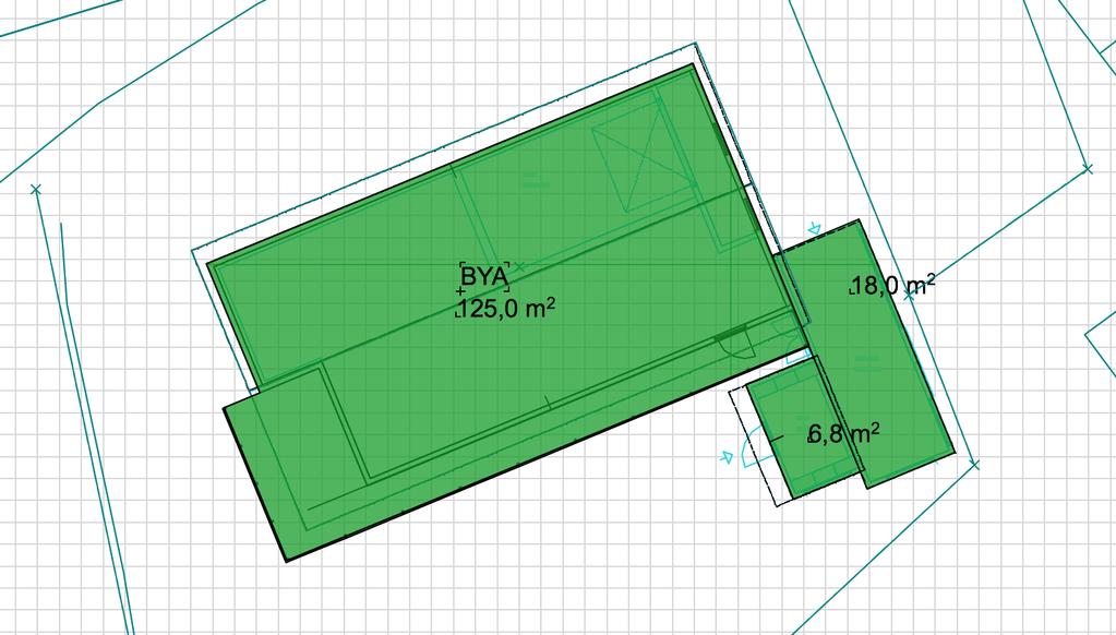 Som beregningen viser overskrider dagens situasjon tillat grad av utnytting. Det bør for øvrig påpekes at halvparten av parkeringsarealet(dvs.