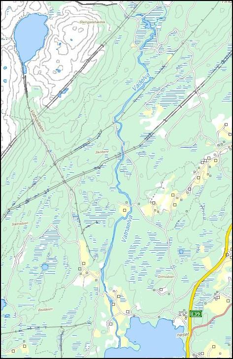 4 METODAR Det var pent vær og relativt låg vassføring då vi undersøkte seks område i Vatnaelva den 8. juli 2008 (figur 4.1). Undersøkinga vart utført med elektrisk fiskeapparat.