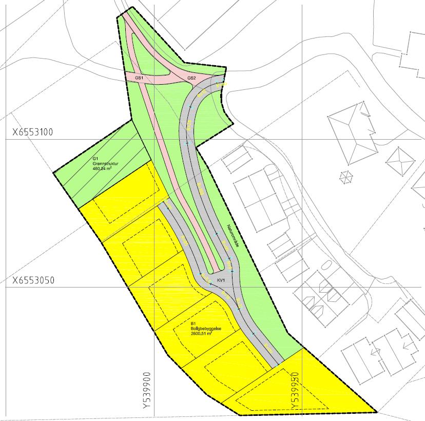 Side 3 1 Innledning Tiltakshaver Inger Johanne Werner ønsker å regulere et område på Nyhusåsen, del av gnr/bnr 50/219, i Porsgrunn kommune til boligformål.