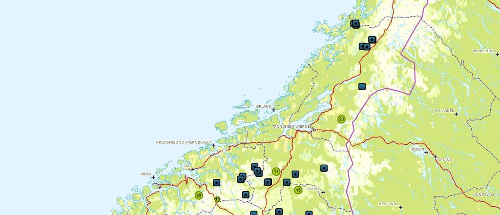 Side 4 av 9 Tap av sau og rein For 2014 ble det registrert 106 sau og lam dokumentert eller antatt drept av jerv i ROVBASEN for region 6 (52 for Nord-Trøndelag, 26 for Sør-Trøndelag og 28 for Møre og