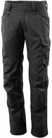 46-64 med 82 cm ben 44-56 med 76 cm ben 50-58 med 90 cm ben AK1011815-str (Regular fit) håndverksbukse Håndverksbukse i moderne jeansfit og formsydde knær som gir større