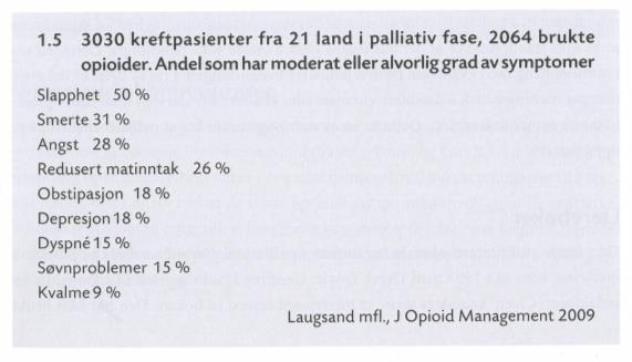 HVORFOR er kartlegging av symptomer så viktig? Undersøkelser viser også at helsepersonell har tendens til å undervurdere pasientens plager.