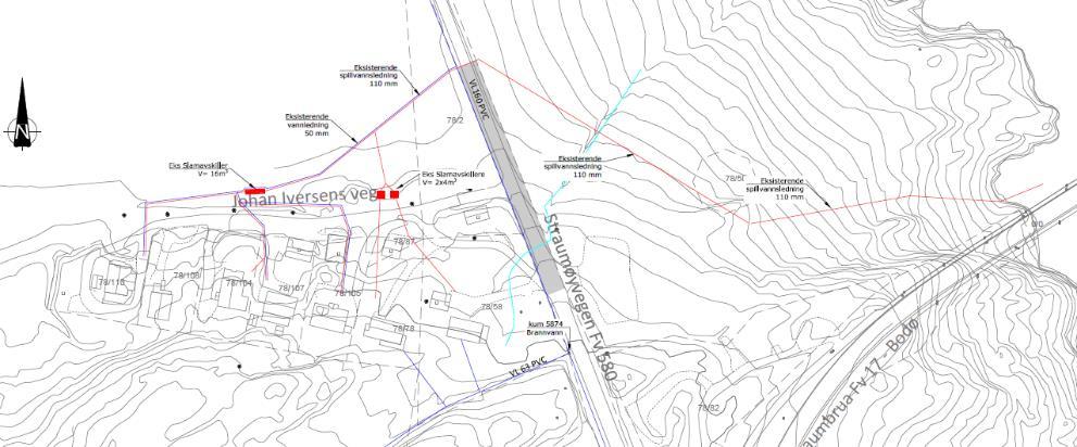 6120674/EGLTRH BOLIGOMRÅDE SKELLBUKTA FELT B14 RAMMEPLAN FOR VA Bakgrunn Rambøll Norge AS er engasjert av Herleif Løkås for å utarbeide overordnet VA-plan i forbindelse med reguleringsplan for