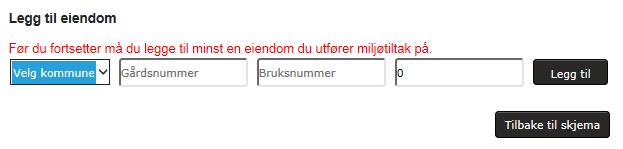 TEGN I KART FØRST LEGGER DU INN EIENDOMMER Trykk på «tegn i kart». Kartet åpnes i et nytt vindu. Selve bakgrunnskartet vises ikke før du har lagt til en eiendom.