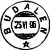 BUDALEN BUDALEN poståpneri, i Budalen herred, ble underholdt fra 01.07.1896 i landpostruten mellom Budalen og Rognes. Postnr.