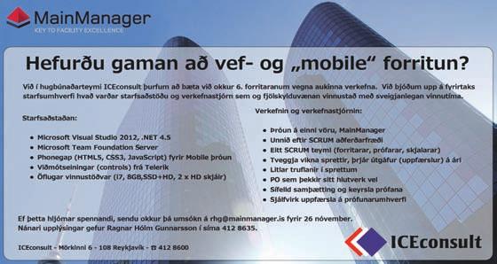LAUGARDAGUR 17. nóvember 2012 ATVINNA 9 PROSJEKTLEDERE/ INNOVASJONSRÅDGIVERE 2-4 stillinger Nordisk Innovation søker nye medarbeidere.