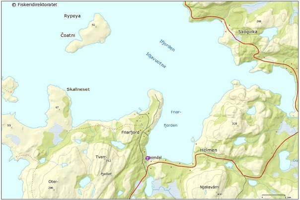 1 Introduksjon Laksefjord AS er et datterselskap av Lerøy Aurora AS og har et settefiskanlegg som ligger ved Friarfjorden, en del av Laksefjorden i Finnmark, se Figur 1.