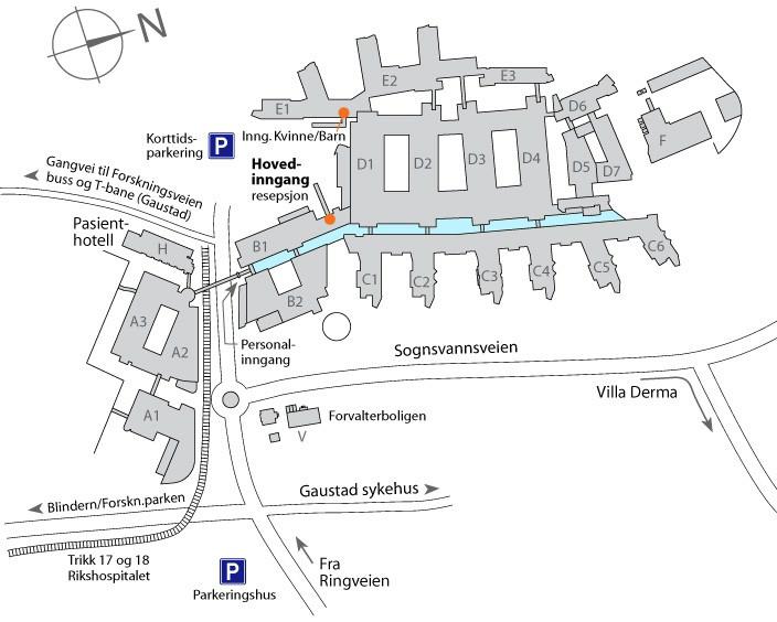 Universitetskrysset på Store Ringvei (Ring 3), vest