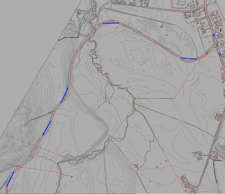 Det forutsetter at det ikke har tilkommet noen trær og annet buskas innenfor sikttrekanten. Figur 6 viser omtrentlig posisjon på et kjøretøy på Fv704 som skal sees fra Fv925.