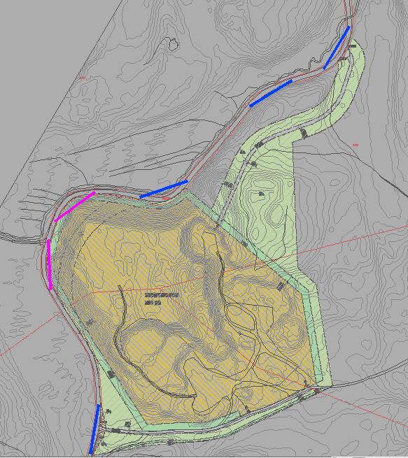 Med en hastighet på 60 km/t vil stoppsiktkravet være 70m. Ser videre på 70 m.