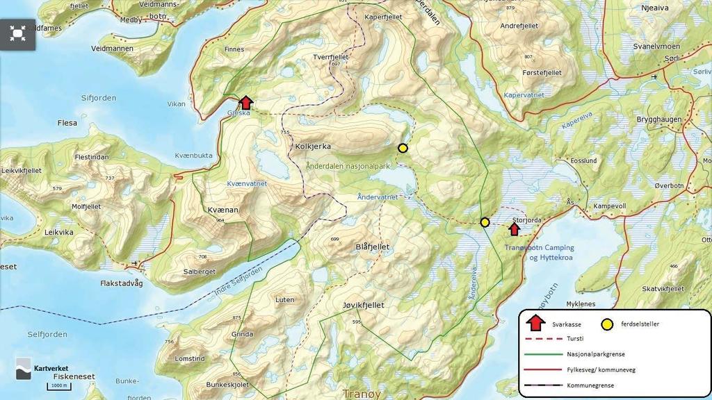 Bruk av selvregistreringskasser er en mye brukt metode innenfor besøkskartlegging, (Vistad et al.