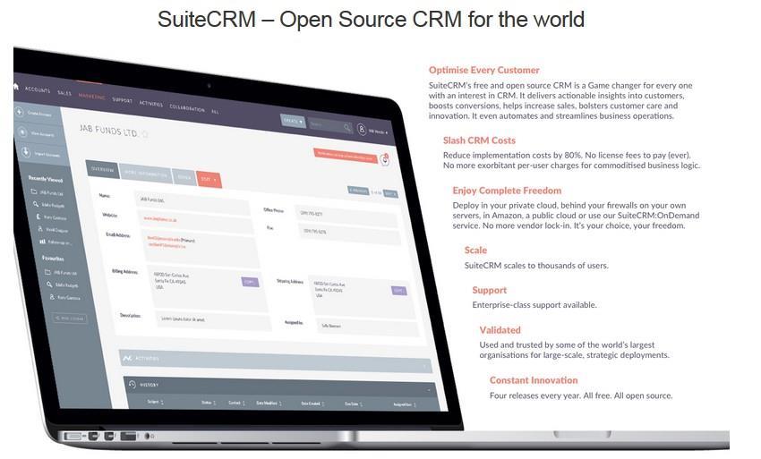Maximisr UC og SuitCRM Kr 98,- pr mnd Optimalisrr hvr kund SuitCRM opn sourc and fr CRM r n «Gam changr» for all md intrss for CRM.
