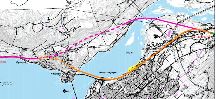 Momenter for anbefalingen av E6 vest E6 på vestsida ivaretar bedre hensynet til E6 som en viktig del av hovedvegnettet i Norge.