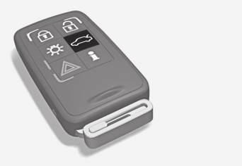 06 Låsing og alarm VIKTIG Minimal kraft kreves for å frigjøre låsen til bakluken. Du trenger bare å trykke lett på den gummierte platen.