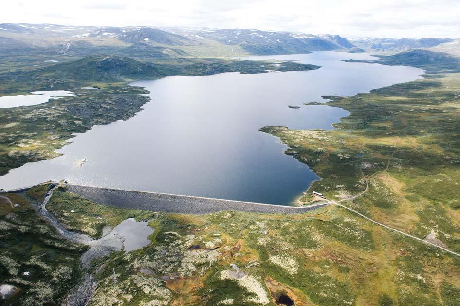 Vedlegg D Dam Flævatn Dam Flævatn er en 800 m lang og 30 m høy steinfyllingsdam fra 1960 som er blitt plassert i bruddkonsekvensklasse 4. Både opp- og nedstrøms side av dammen blir plastret.