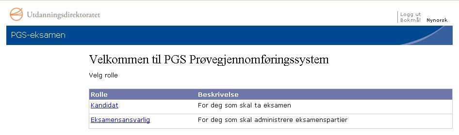 1. Innlogging Som kandidat vil du få utdelt et A4-ark som inneholder denne type informasjon av eksamensansvarlig, se eksempelet: Du logger deg inn