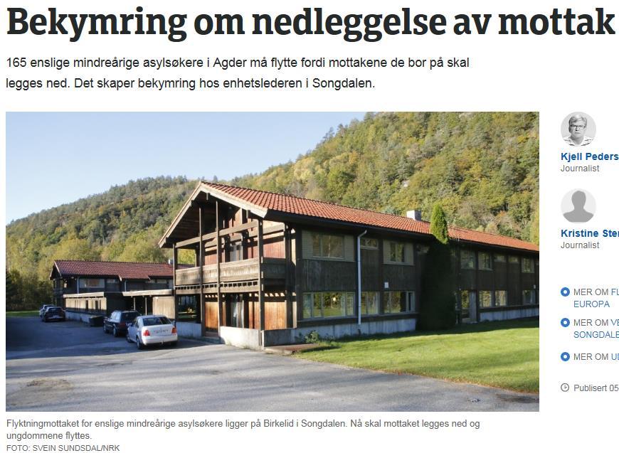 Aktuelt nå: Statsbudsjettet 2017 Storstilt avvikling av mottaksplasser Nedjustering av