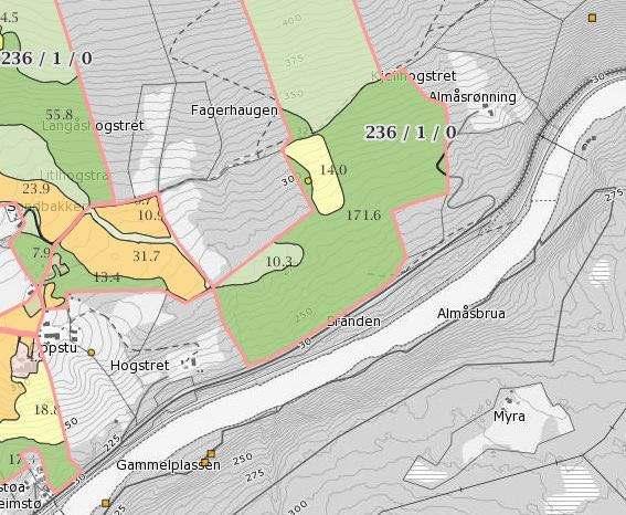 4: 122/1 - Gaula Planområdet ligger nære inntil Gaula som er et verna vassdrag (ID: 122/1) i Gaulavassdraget vannområde.