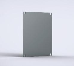 Polykarbonatserien Tilbehør 0 Montasjeplate, DMP Montasjeplate i stål for DABP/DPCP-bokser. 1,5mm galvanisert stål. 1 stk.