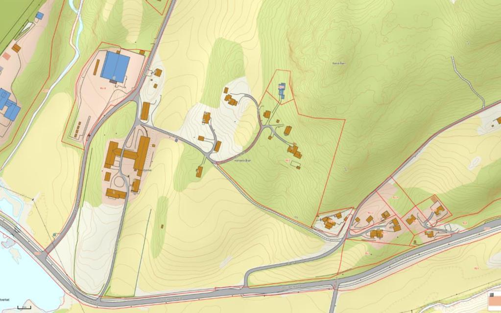 Hydrologisk vurdering Hansebråthagan Bjerke, Ytre Enebakk, under gnr 95 bnr 3 Figur 1 Oversiktskart Hansebråthagan er en tomt på 4903 m 2 som planlegges utbygd med fire eneboliger.