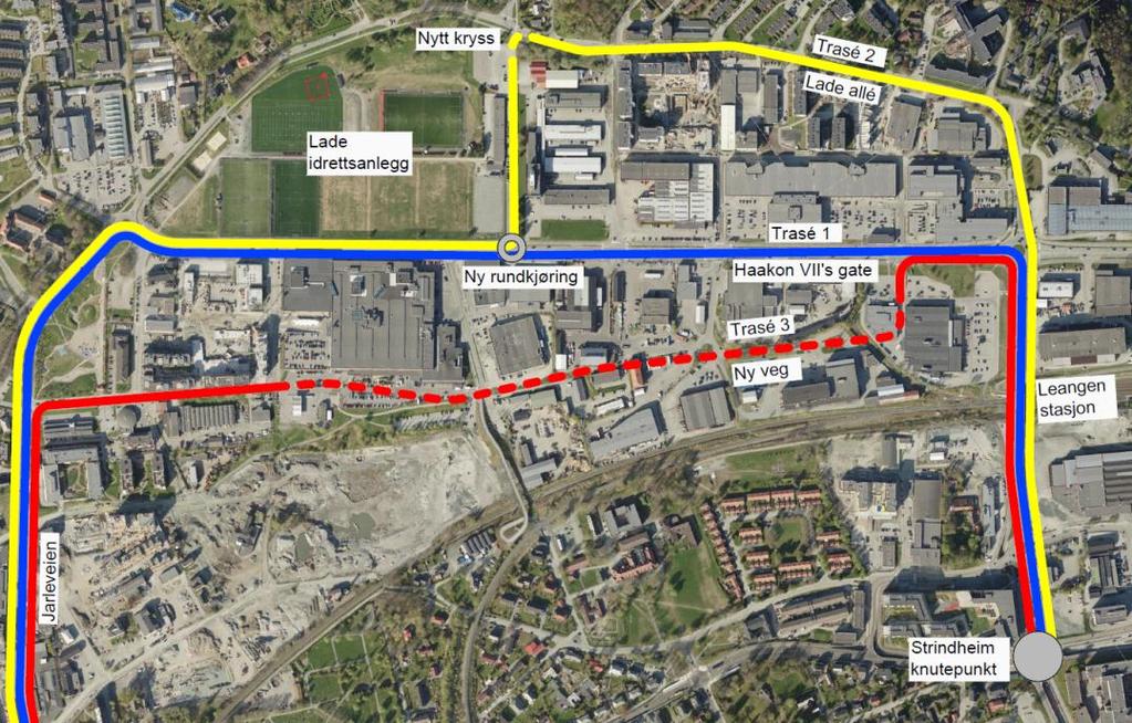 trafikkberegninger. Dialog med næringslivet og Byplankontoret må også inngå før en kan foreslå endelig løsning for en kollektivtrasé i gaten.