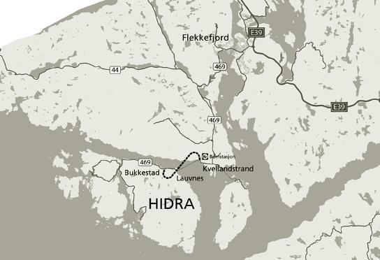 2 Prop. 158 S 2009 2010 Figur 2.1 Fv 469 Hidra fastlandssamband 3 Lokalpolitisk behandling Fv 469 Hidra fastlandssamband blei fyrste gong behandla av lokale styresmakter i juni 2006.