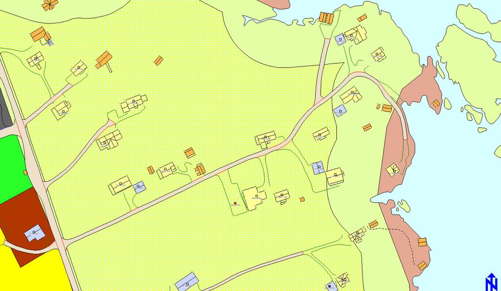 Figur 1 Utsnitt av kommuneplanens arealdel Figur 2 Flyfoto fra området Oppsummering av innkomne høringsuttalelser med