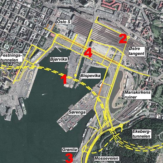 Bjørvika pilotprosjekter 1. Sørenga (2005-2011) Sjødelen Havnelageret 2.