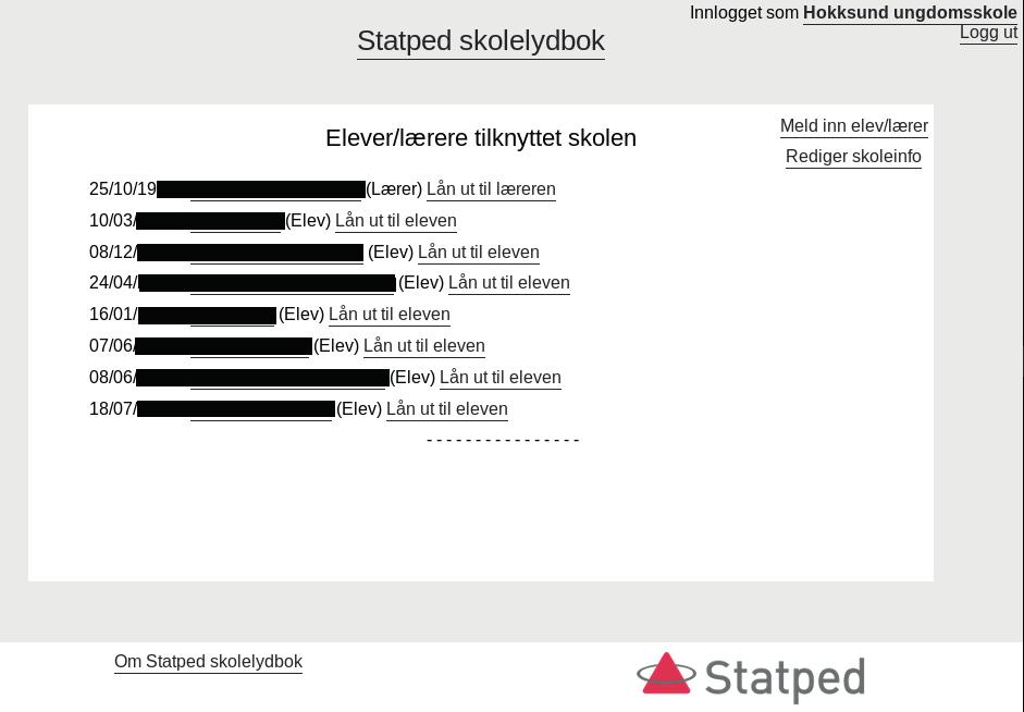 Personvernet er ivaretatt, da læreren kun kan se hva eleven låner av skolebøker. Evt. skjønn- eller faglitterære titler eleven låner som ikke er skolebøker, vil ikke lærerne kunne se.