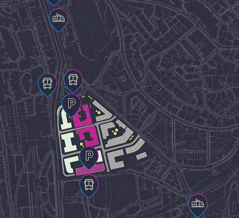 KOLLEKTIVTILBUD - i umiddelbar nærhet BUSS Det er meget gode bussforbindelser til og fra Kronstadparken. Du finner busstopp både i Fjøsangerveien,i Fabrikkgaten, på Kronstadtorget og på Danmarksplass.