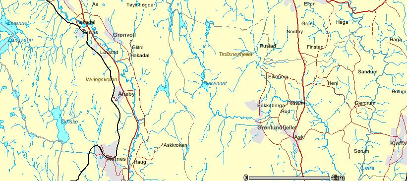 Område Innsjødata Navn Buvannet Nummer 58 Kommune Gjerdrum Fylke Akershus Moh 6 Areal,8 km Drenerer til